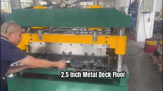2,5 İnç Metal Güverte Zemin Rulo Şekillendirme Makinesi