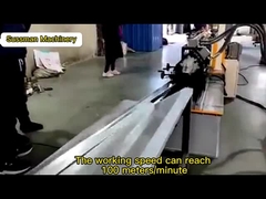 Yüksek Hızlı 100 Metre / Dakika Omega U Kanal Duvar Açısı Hafif Salma Alçıpan Rulo Şekillendirme Makinesi