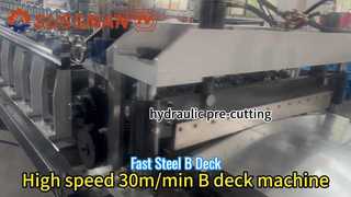 çelik B güverte rulo şekillendirme makinesi